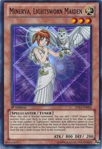 Minerva, Lightsworn Maiden trading card from Structure Deck: Realm of Light Minerva, Lightsworn Maiden - Structure Deck: Realm of Light YuGiOh trading card