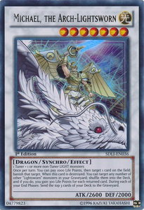 Michael, the Arch-Lightsworn - Structure Deck: Realm of Light (SDLI) #SDLI-EN036 - Ultra Rare YuGiOh Trading Card