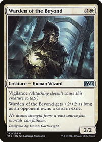 Warden of the Beyond - Magic 2015 (M15) (M15) #42 - Uncommon Magic: The Gathering Trading Card