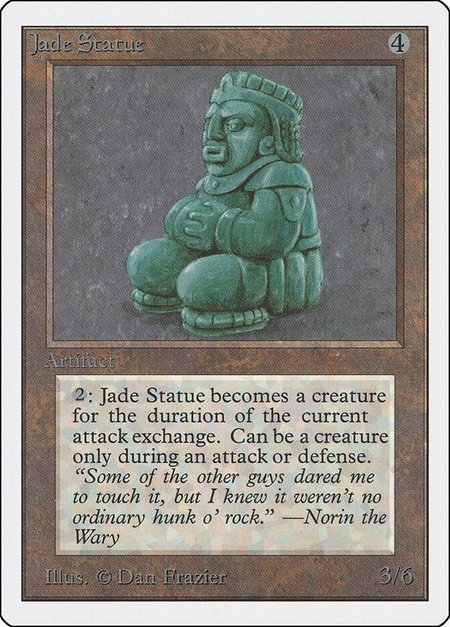 Jade Statue - Unlimited Edition Magic: The Gathering trading card