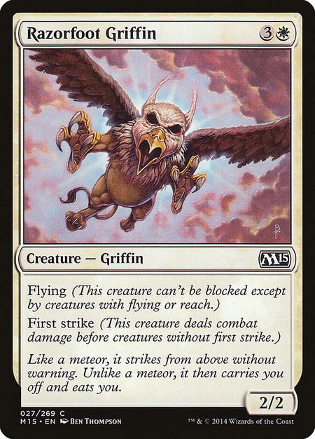 Razorfoot Griffin - Magic 2015 (M15) Magic: The Gathering trading card