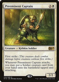 Preeminent Captain - Magic 2015 (M15) (M15) #25 - Rare Magic: The Gathering Trading Card