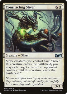 Constricting Sliver - Magic 2015 (M15) (M15) #7 - Uncommon Magic: The Gathering Trading Card