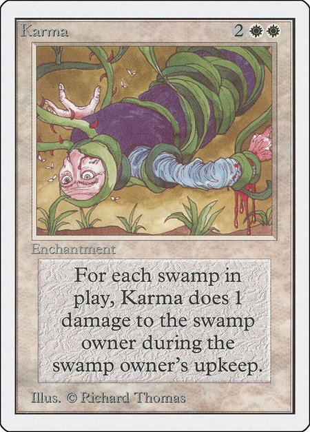 Karma - Unlimited Edition Magic: The Gathering trading card
