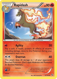 Rapidash - XY - Flashfire (FLF) #15/106 - Uncommon Pokémon Trading Card
