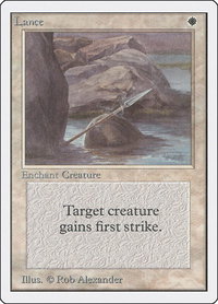 Lance - Unlimited Edition (2ED) #28 - Uncommon Magic: The Gathering Trading Card