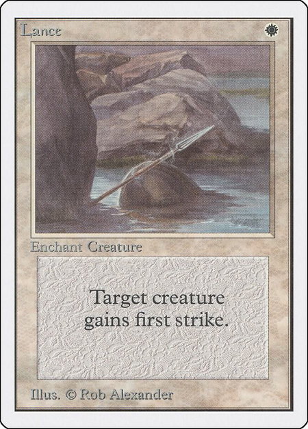 Lance - Unlimited Edition Magic: The Gathering trading card