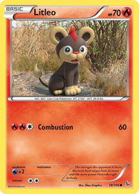 Litleo (18) - XY - Flashfire (FLF) #18/106 - Common Pokémon Trading Card