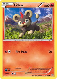 Litleo (19) - XY - Flashfire (FLF) #19/106 - Common Pokémon Trading Card