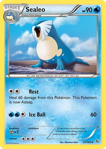 Sealeo - XY - Flashfire (FLF) #25/106 - Uncommon Pokémon Trading Card