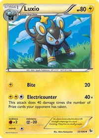 Luxio - XY - Flashfire (FLF) #33/106 - Uncommon Pokémon Trading Card