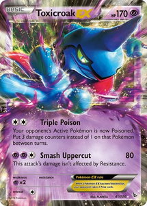 Toxicroak EX - XY - Flashfire (FLF) #41/106 - Ultra Rare Pokémon Trading Card