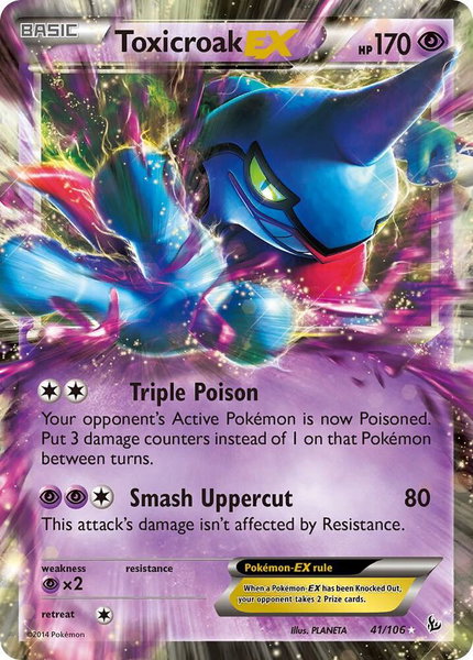 Toxicroak EX - XY - Flashfire Pokémon trading card