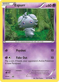 Espurr - XY - Flashfire (FLF) #42/106 - Common Pokémon Trading Card