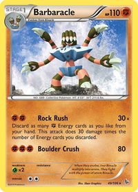 Barbaracle - XY - Flashfire (FLF) #49/106 - Rare Pokémon Trading Card