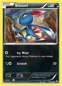 Sneasel (51) - XY - Flashfire (FLF) #51/106 - Common Pokémon Trading Card