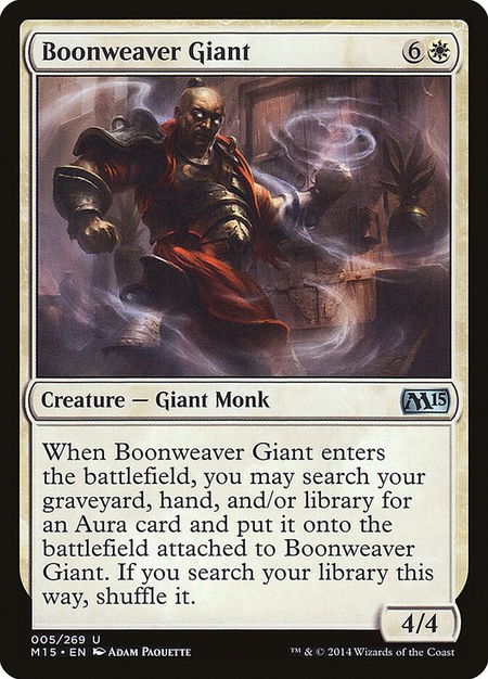 Boonweaver Giant - Magic 2015 (M15) Magic: The Gathering trading card