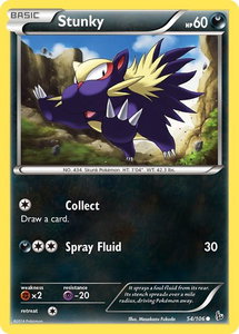 Stunky (54) - XY - Flashfire (FLF) #54/106 - Common Pokémon Trading Card