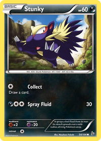 Stunky (54) - XY - Flashfire (FLF) #54/106 - Common Pokémon Trading Card
