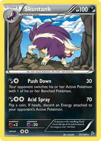 Skuntank - XY - Flashfire (FLF) #55/106 - Rare Pokémon Trading Card