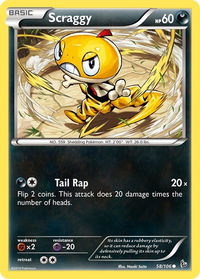 Scraggy - XY - Flashfire (FLF) #58/106 - Common Pokémon Trading Card