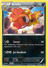 Scrafty - XY - Flashfire (FLF) #59/106 - Rare Pokémon Trading Card
