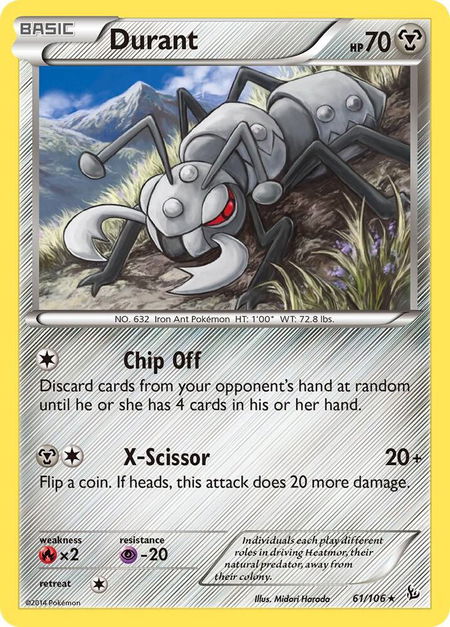 Durant - XY - Flashfire Pokémon trading card