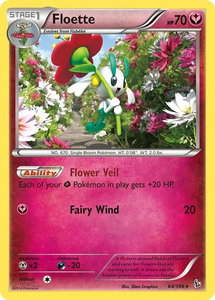 Floette (64) - XY - Flashfire (FLF) #64/106 - Rare Pokémon Trading Card