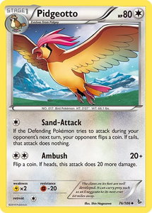 Pidgeotto - XY - Flashfire (FLF) #76/106 - Uncommon Pokémon Trading Card