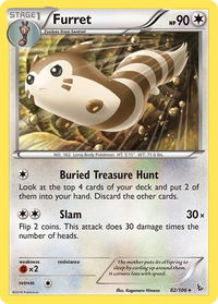 Furret - XY - Flashfire (FLF) #82/106 - Rare Pokémon Trading Card