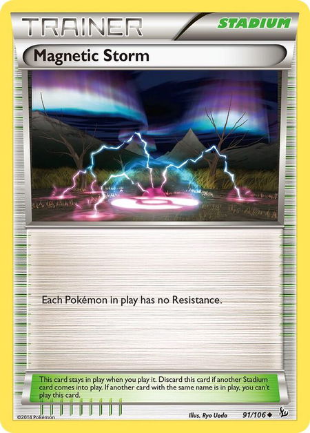 Magnetic Storm trading card from XY - Flashfire Magnetic Storm - XY - Flashfire Pokémon trading card