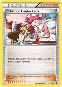 Pokemon Center Lady - XY - Flashfire (FLF) #93/106 - Uncommon Pokémon Trading Card