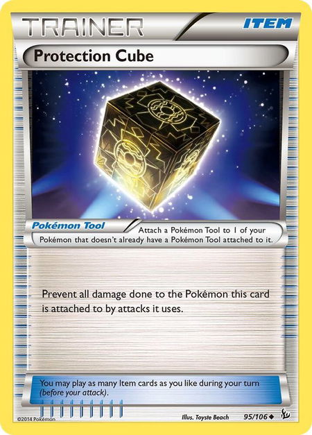 Protection Cube trading card from XY - Flashfire Protection Cube - XY - Flashfire Pokémon trading card