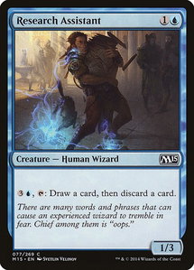 Research Assistant - Magic 2015 (M15) (M15) #77 - Common Magic: The Gathering Trading Card