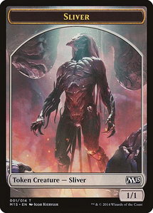 Sliver Token - Magic 2015 (M15) (M15) #1 - Token Magic: The Gathering Trading Card