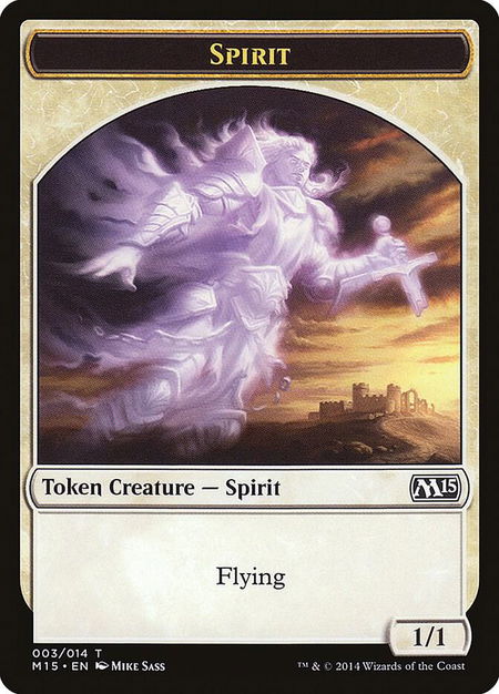 Spirit Token - Magic 2015 (M15) Magic: The Gathering trading card