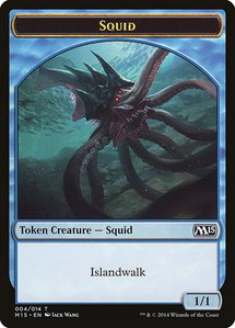 Squid Token - Magic 2015 (M15) (M15) #4 - Token Magic: The Gathering Trading Card