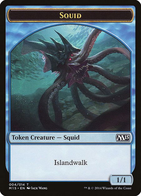 Squid Token - Magic 2015 (M15) Magic: The Gathering trading card