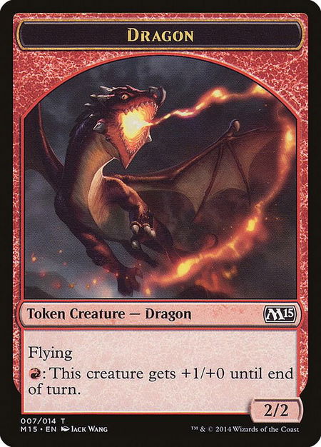 Dragon Token - Magic 2015 (M15) Magic: The Gathering trading card
