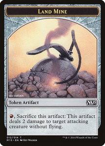 Land Mine Token - Magic 2015 (M15) (M15) #12 - Token Magic: The Gathering Trading Card