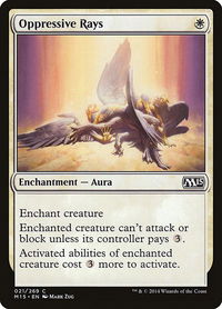 Oppressive Rays - Magic 2015 (M15) (M15) #21 - Common Magic: The Gathering Trading Card