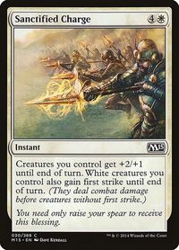 Sanctified Charge - Magic 2015 (M15) (M15) #30 - Common Magic: The Gathering Trading Card