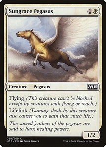Sungrace Pegasus - Magic 2015 (M15) (M15) #38 - Common Magic: The Gathering Trading Card