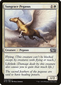 Sungrace Pegasus - Magic 2015 (M15) (M15) #38 - Common Magic: The Gathering Trading Card