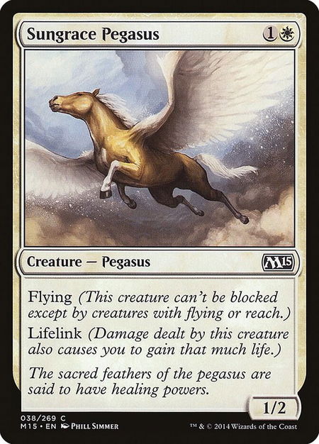 Sungrace Pegasus - Magic 2015 (M15) Magic: The Gathering trading card