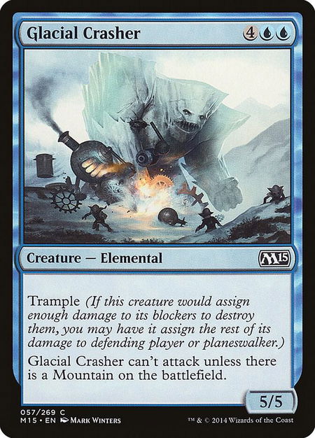 Glacial Crasher - Magic 2015 (M15) Magic: The Gathering trading card