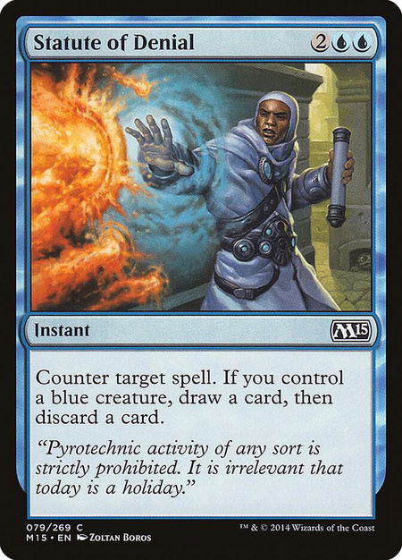 Statute of Denial - Magic 2015 (M15) Magic: The Gathering trading card