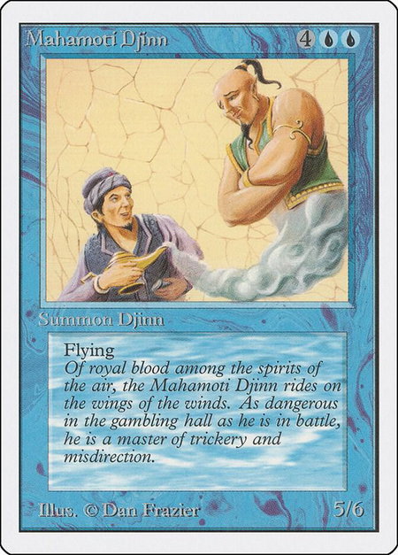 Mahamoti Djinn - Unlimited Edition Magic: The Gathering trading card