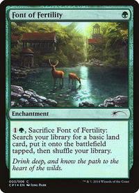 Font of Fertility - Unique and Miscellaneous Promos (UMP) #3 - Common Magic: The Gathering Trading Card