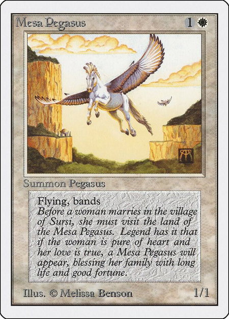 Mesa Pegasus - Unlimited Edition Magic: The Gathering trading card